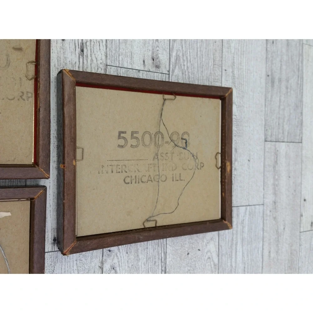 Vintage‎ Evans Framed Wall Hummel Goebel Set of 3 Intercraft Kids Boys Girls